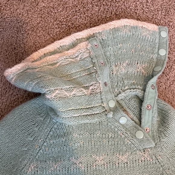 Gap L mohair & wool snapped cowl neck sweater - Picture 2 of 5